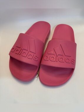 Pink Adidas Adilette Aqua Slides